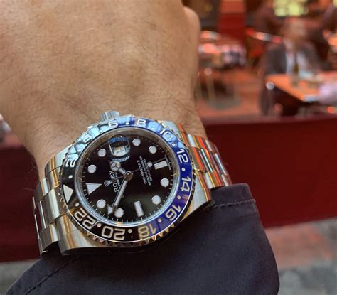 rolex gmt batman water resistance|Rolex blue gmt Batman.